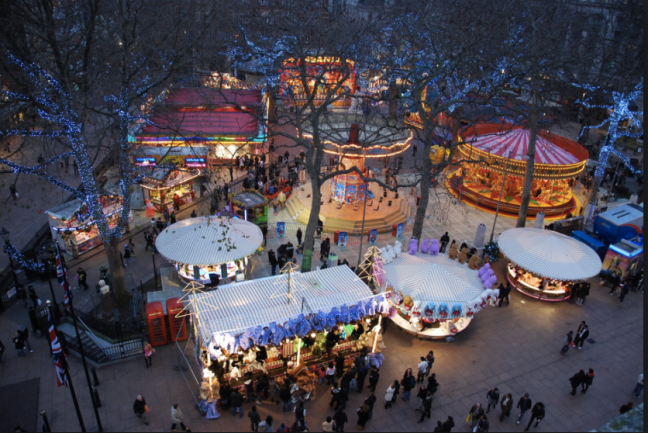 Christmas in Leicester  Jubilee Square Christmas Festival 2019